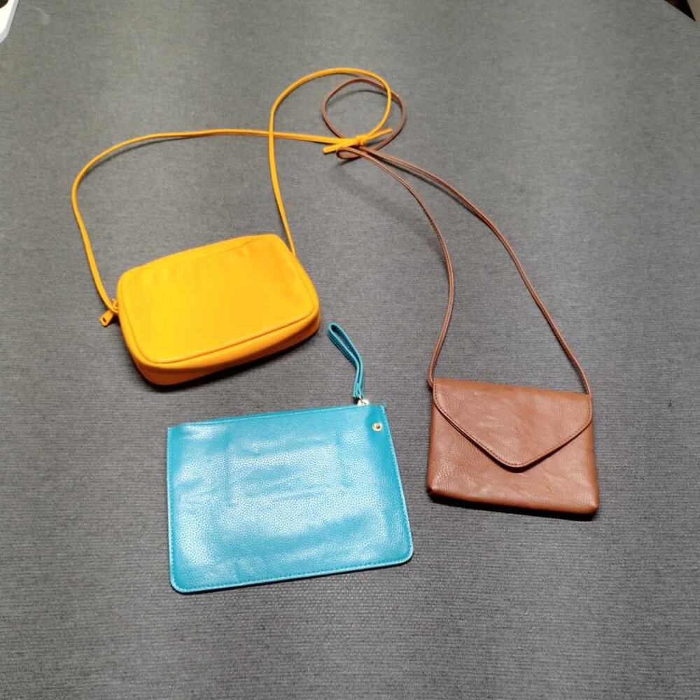 Mossimo HM Purses Billfold Lot Brown Orange Blue Fashion Accessories